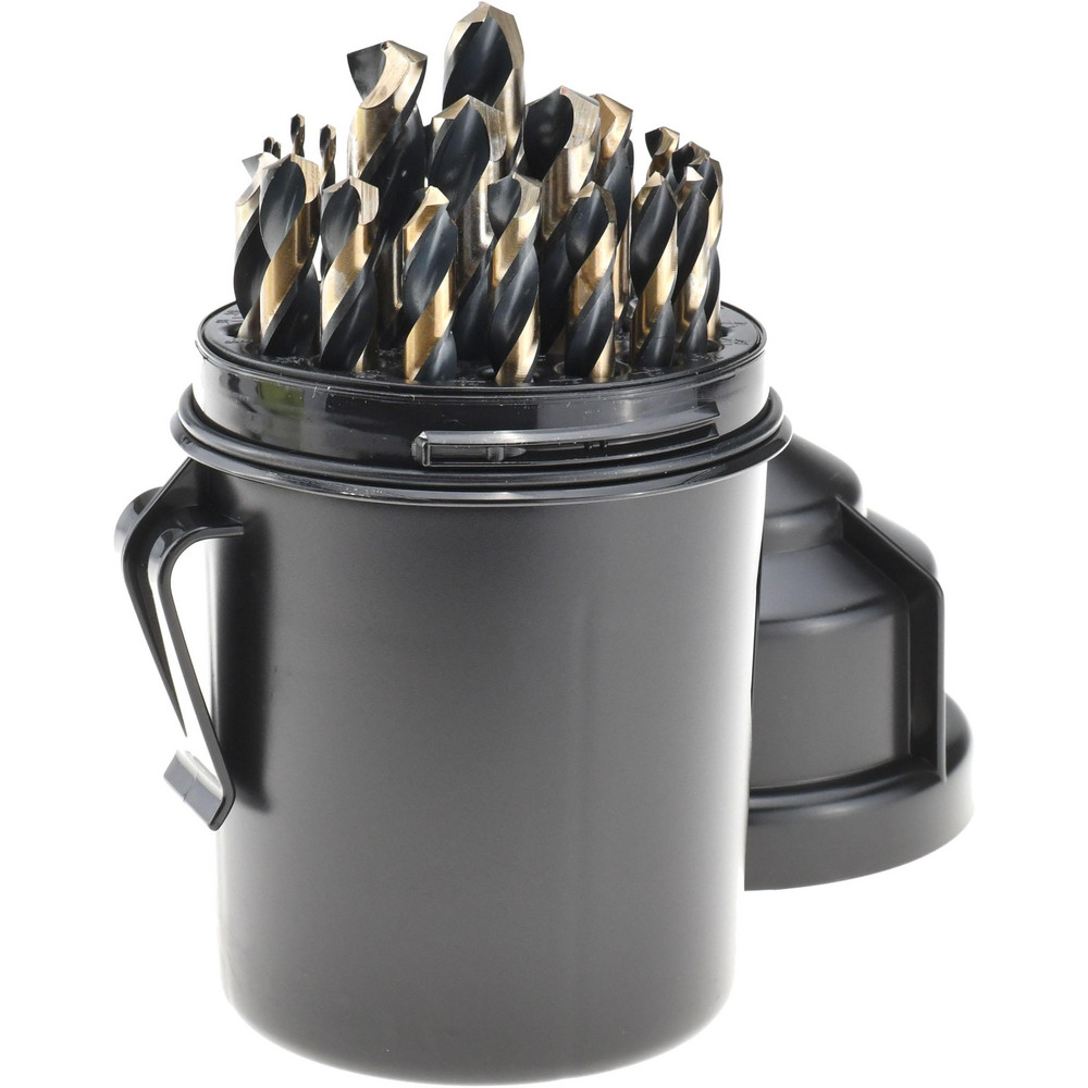 Chicago-Latrobe 5 Pc #1 to #5 High Speed Steel Combo Drill & Countersink Set - 56710