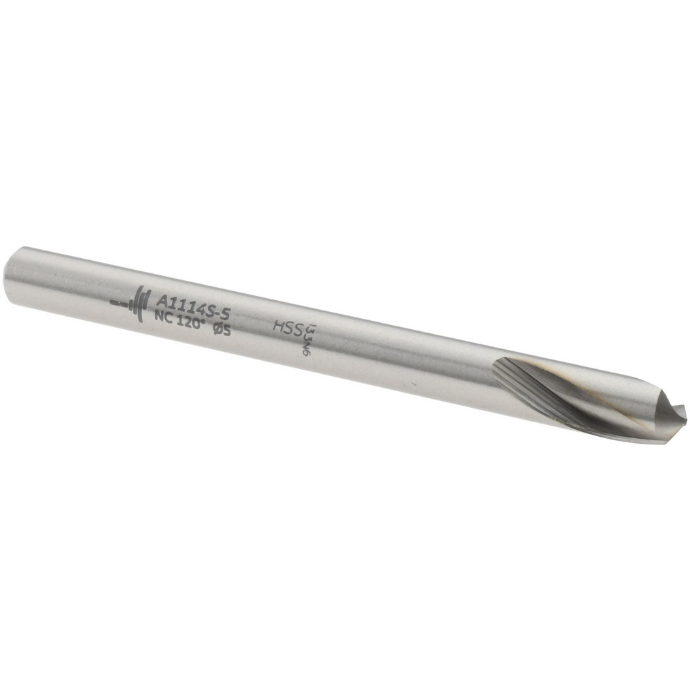 Magafor Spotting Drill: 5.00 mm Dia, 120 deg, Solid Carbide - 88819605000