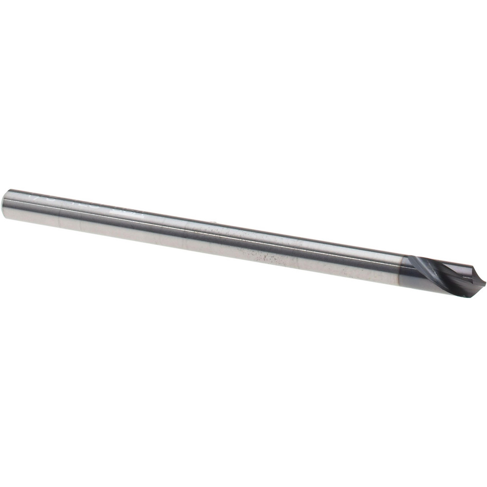 Titan USA Spotting Drill: 1/8" Dia, 90 deg, 2" OAL, Solid Carbide - TC28708