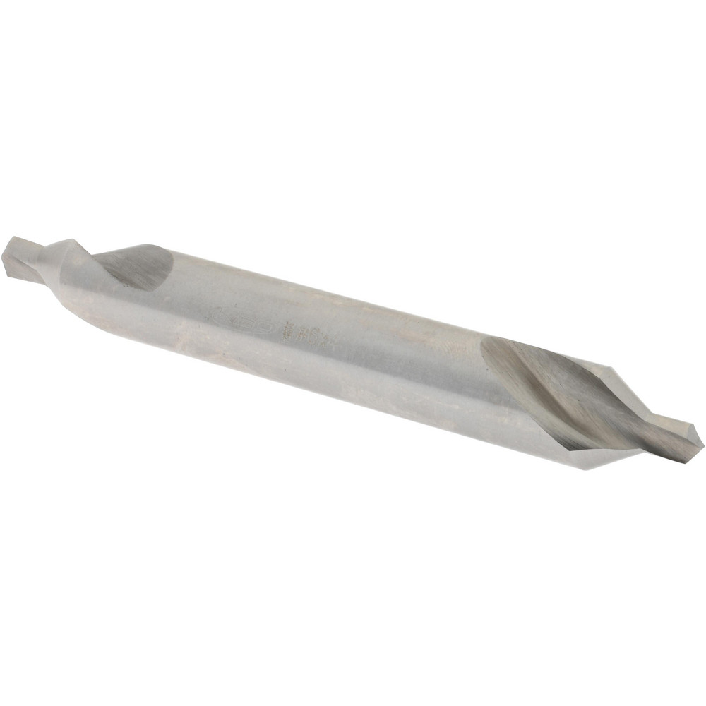 Hertel Combination Drill & Countersink: #6, 1/2" Body Dia, 118 deg, High-Speed Steel - H-81155L06040
