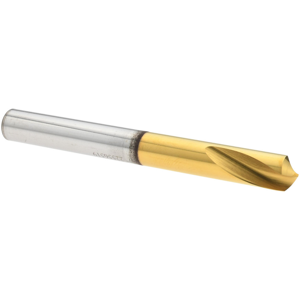 Guhring Spotting Drill: 8.00 mm Dia, 120 deg, 79 mm OAL, High-Speed Steel - 9005670080000