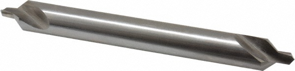 Hertel Combination Drill & Countersink: #7, 5/8" Body Dia, 118 deg, High-Speed Steel - H-81154L07060
