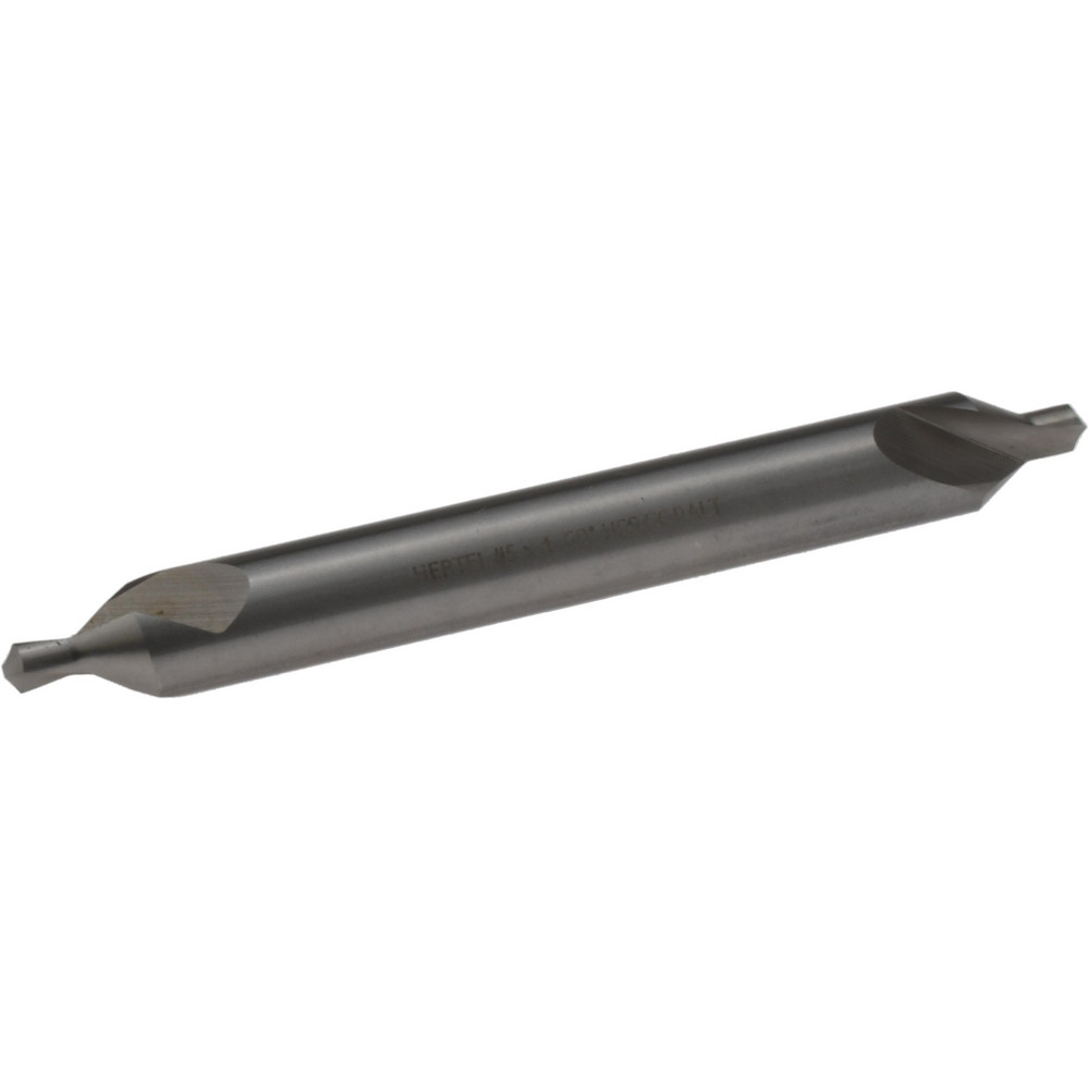 Hertel Combination Drill & Countersink: #5, 7/16" Body Dia, 118 deg, Cobalt - H-81186050400