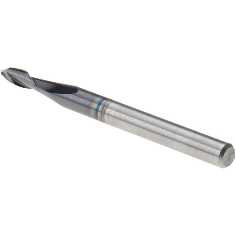 Harvey Tool Spotting Drill: 0.0900" Dia, 90 deg, 3.0000" OAL, Solid Carbide - 987990