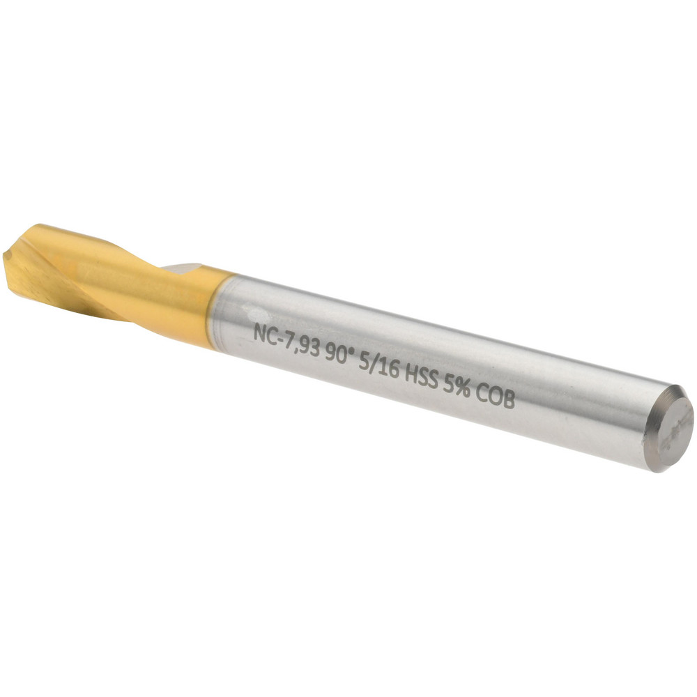 Magafor Spotting Drill: 5/16" Dia, 90 deg, 3-1/8" OAL, Cobalt M-35 (HSS-E) - 80089507930