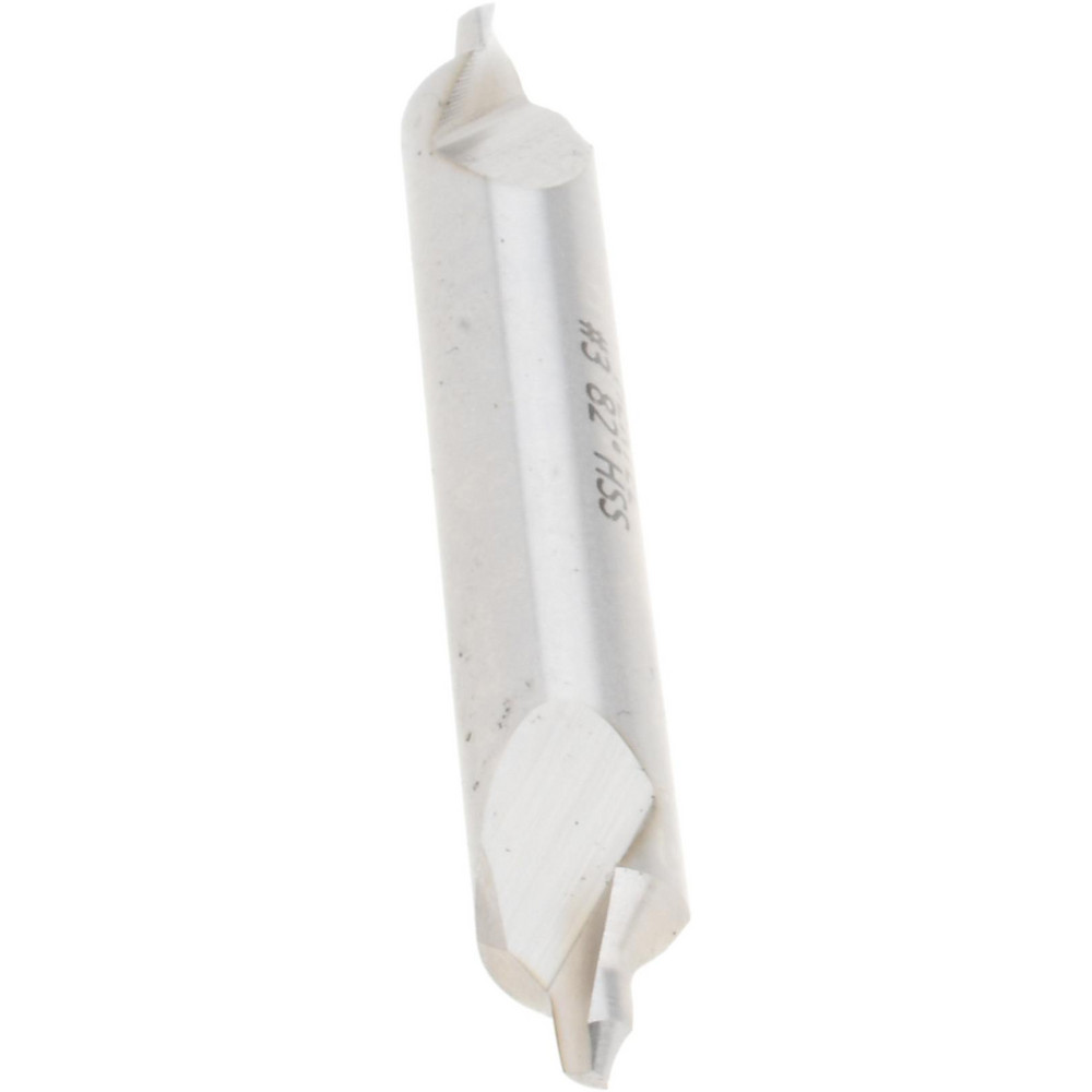 Hertel Combination Drill & Countersink: #3, 1/4" Body Dia, 118 deg, High-Speed Steel - H-81154030000