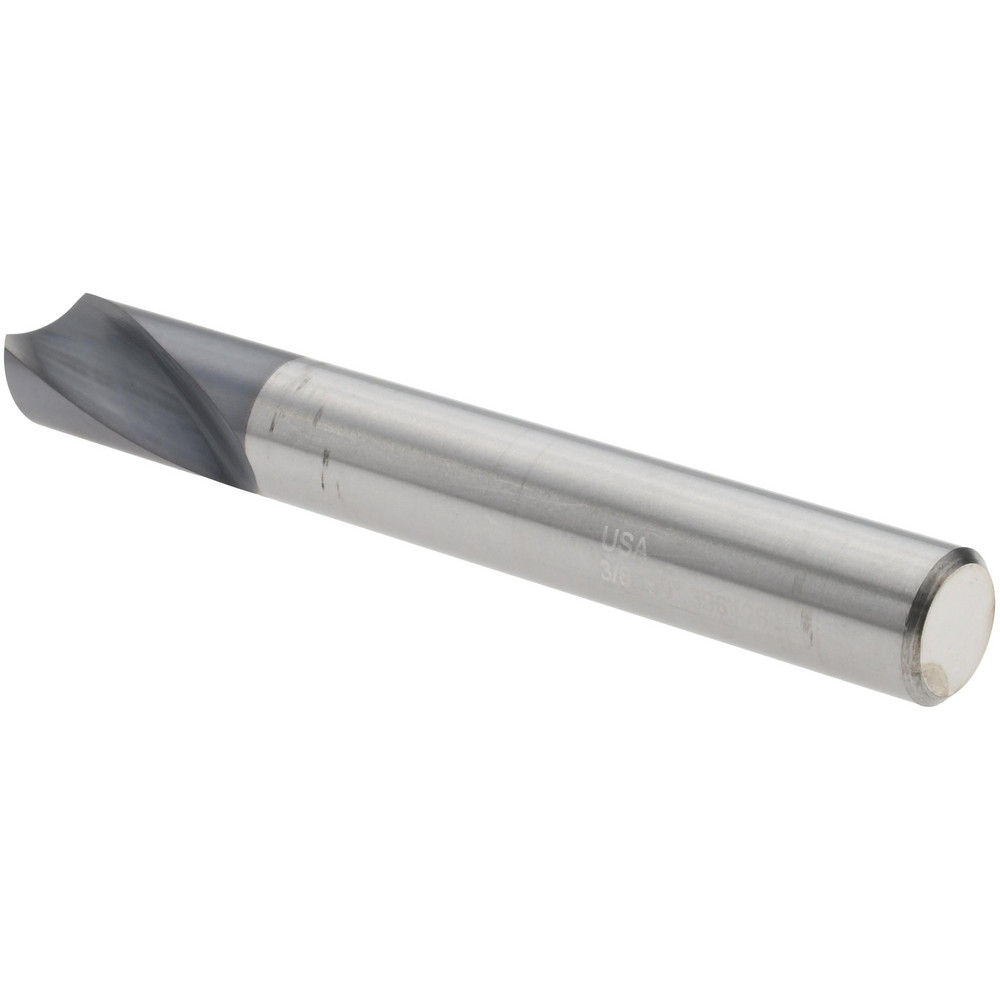 Titan USA Spotting Drill: 3/8" Dia, 90 deg, 3" OAL, Solid Carbide - TC28724