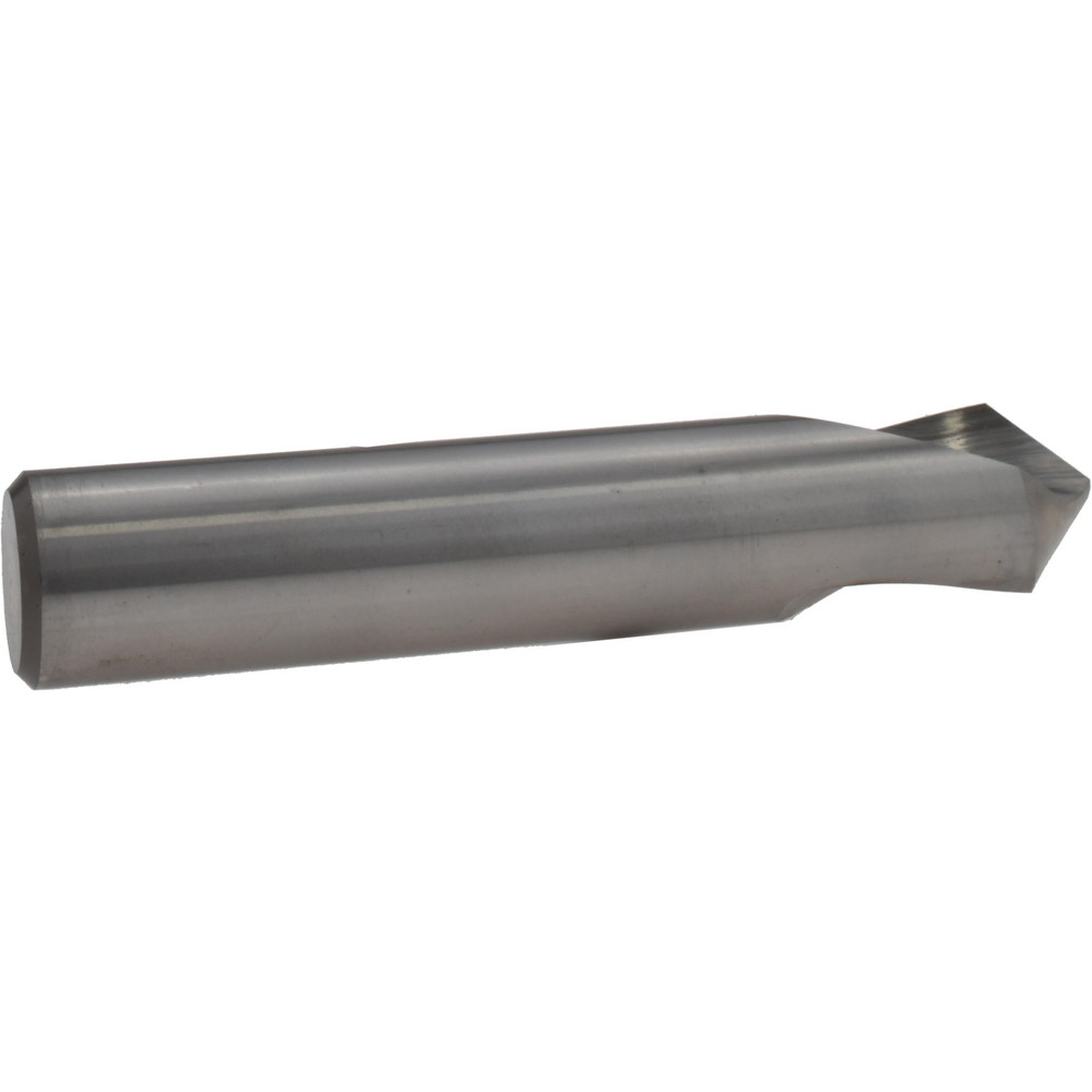 Hertel Spotting Drill: 1" Dia, 90 deg, 5-3/8" OAL, High-Speed Steel - H-8119C254000