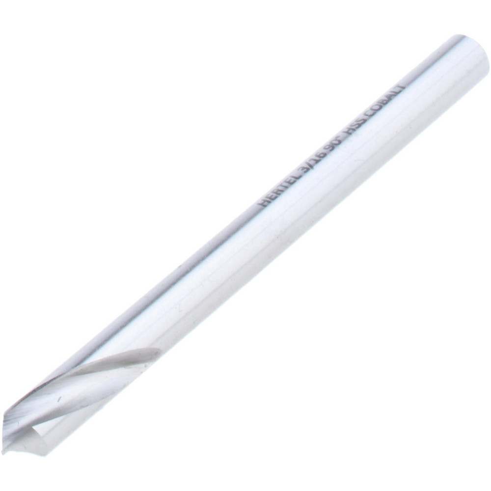 Hertel Spotting Drill: 3/16" Dia, 90 deg, 2-3/8" OAL, Cobalt M-35 (HSS-E) - H-81195047600