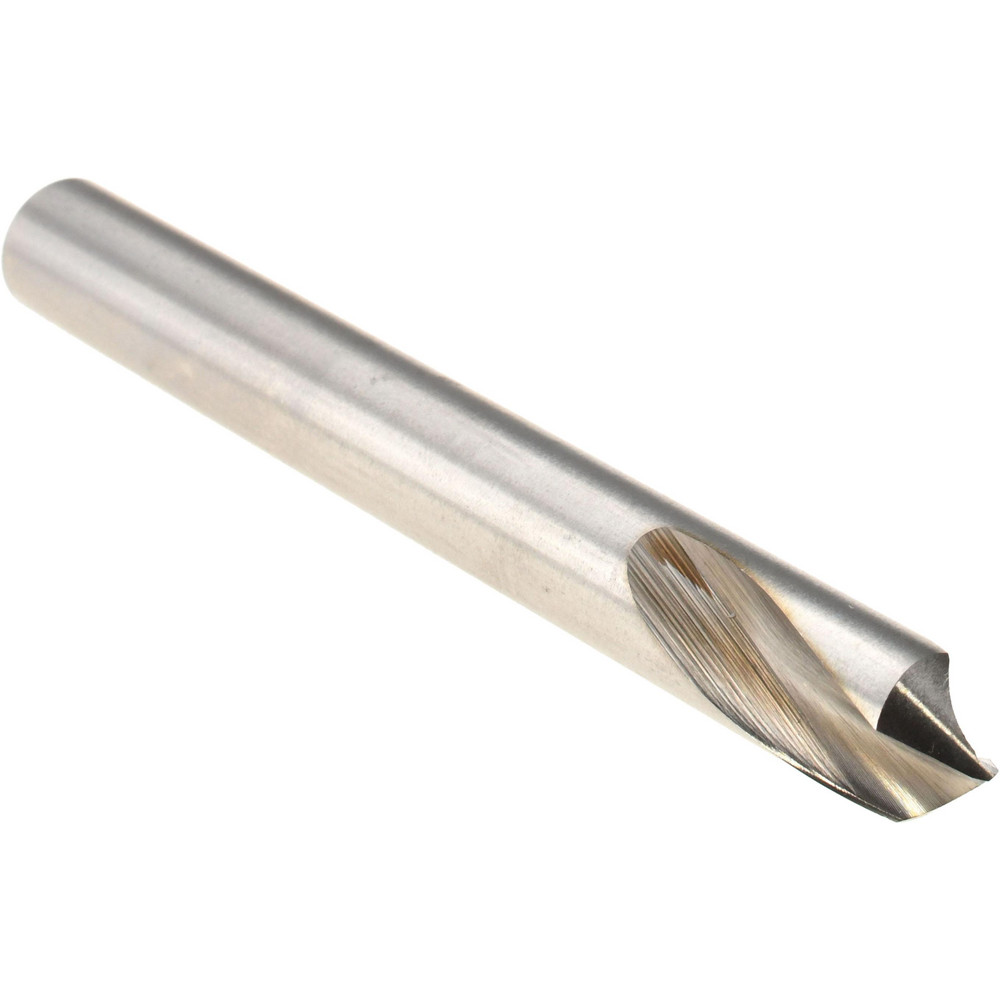 Walter-Titex Spotting Drill: 3/8" Dia, 90 deg, 3-1/2" OAL, High-Speed Steel - 5153708