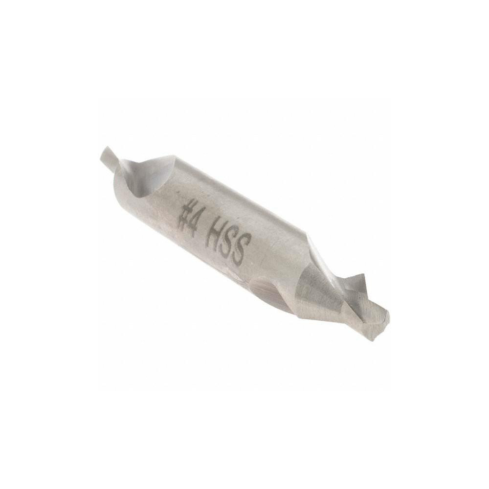Value Collection Combination Drill & Countersink: #4, 5/16" Body Dia, 60 deg, High-Speed Steel - -22269-4