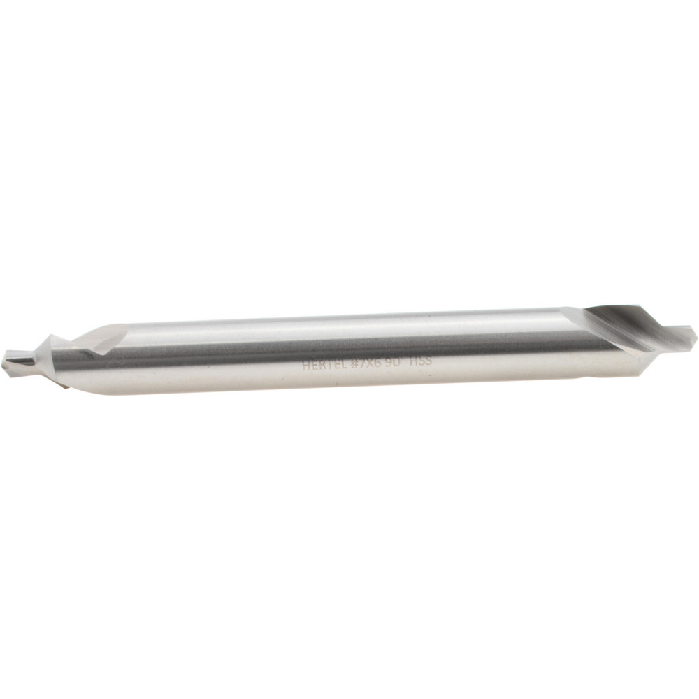 Value Collection Combination Drill & Countersink: #7, 5/8" Body Dia, High-Speed Steel - 156400007000006