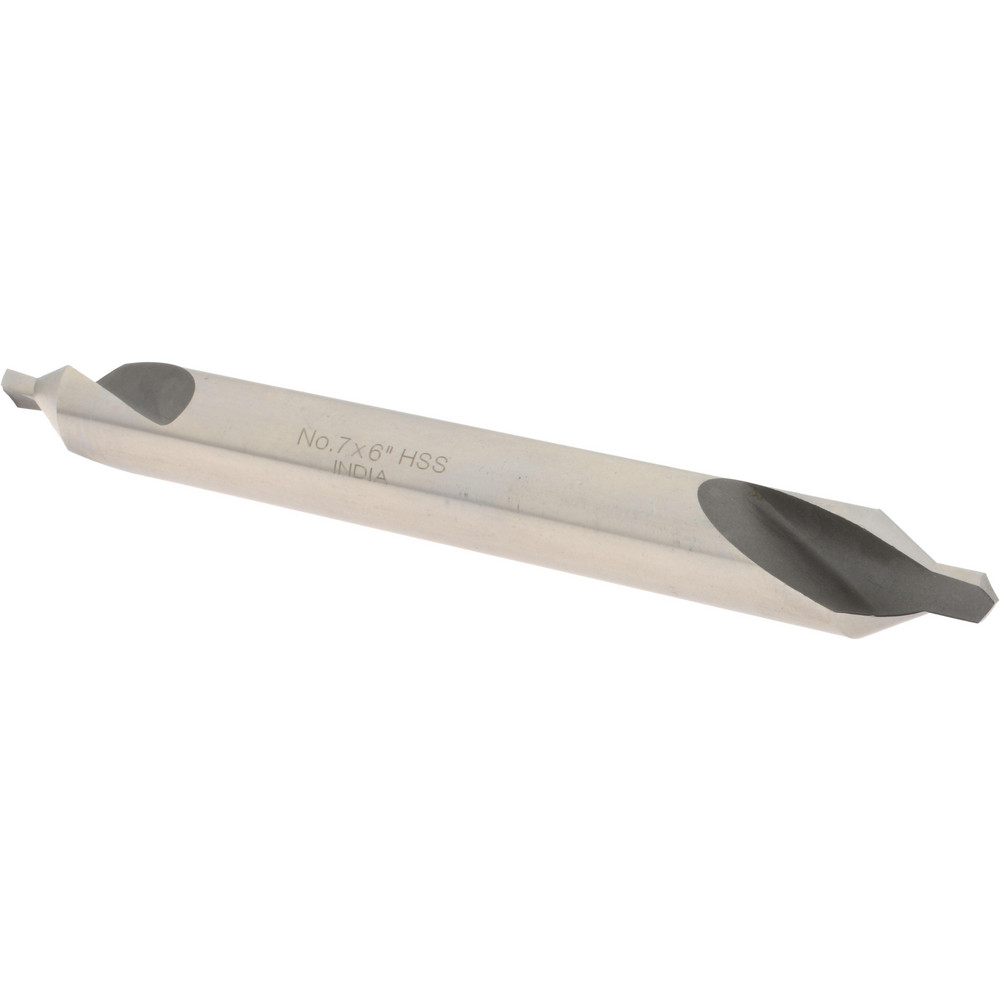 Value Collection Combination Drill & Countersink: #7, 5/8" Body Dia, High-Speed Steel - 156400007000006
