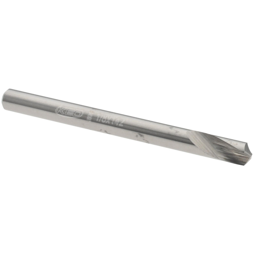Harvey Tool Spotting Drill: 0.1000" Dia, 120 deg, 1.5000" OAL, Solid Carbide - 11700