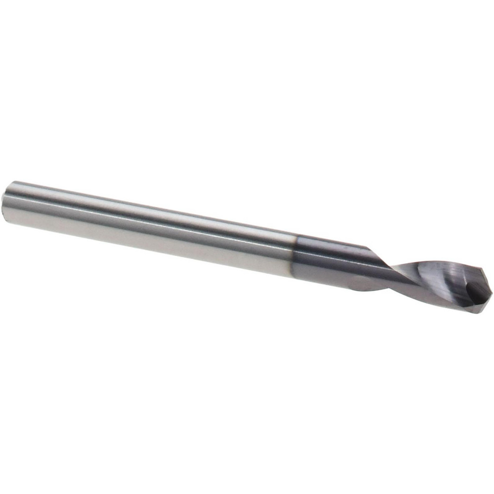 Harvey Tool Spotting Drill: 0.1000" Dia, 120 deg, 1.5000" OAL, Solid Carbide - 11700