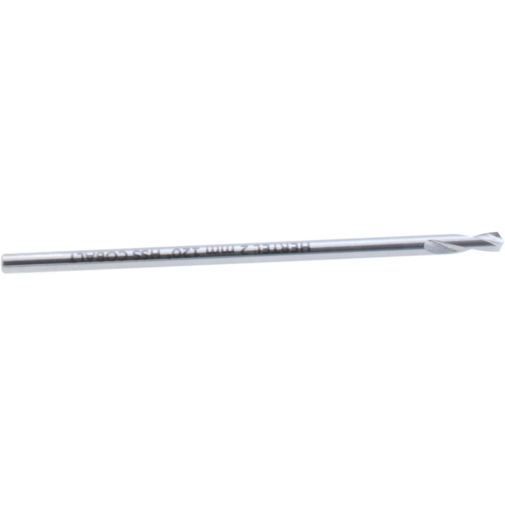 Hertel Spotting Drill: 2.00 mm Dia, 120 deg, Cobalt M-35 (HSS-E) - H-81196020000