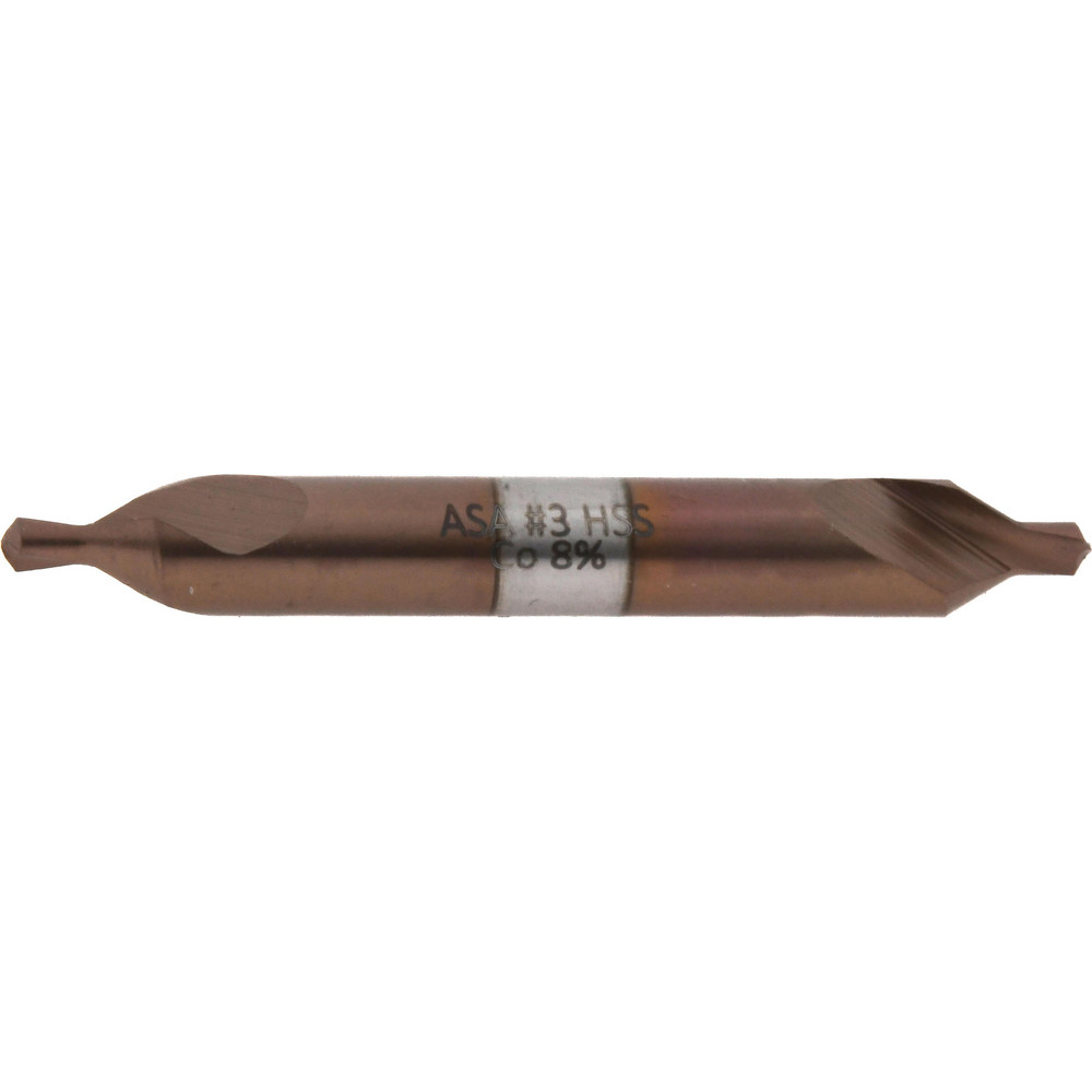 Magafor Combination Drill & Countersink: #3, 1/4" Body Dia, 118 deg, Cobalt - 80091503000