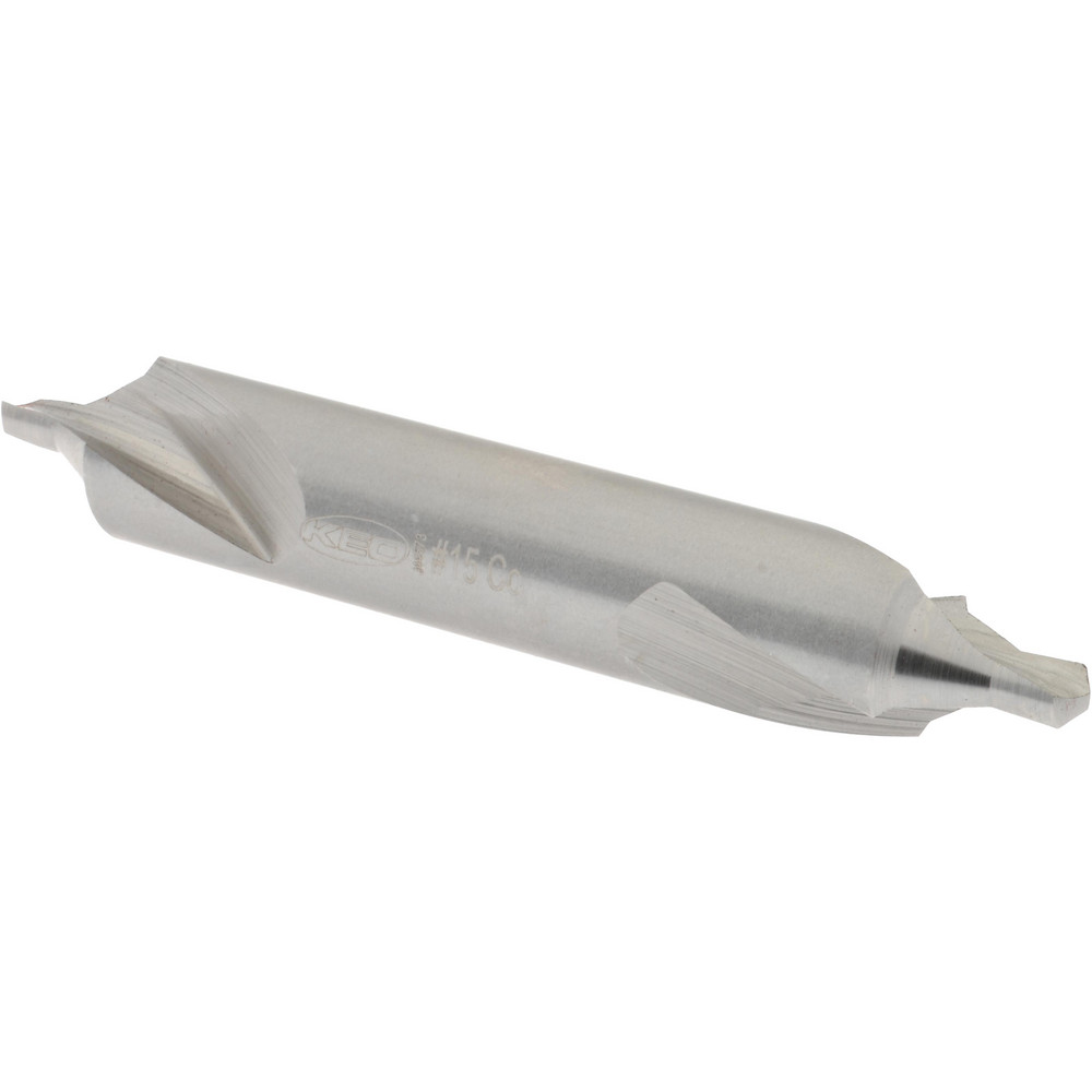 Magafor Combination Drill & Countersink: #15, 7/16" Body Dia, 118 deg, High-Speed Steel - 81135150000