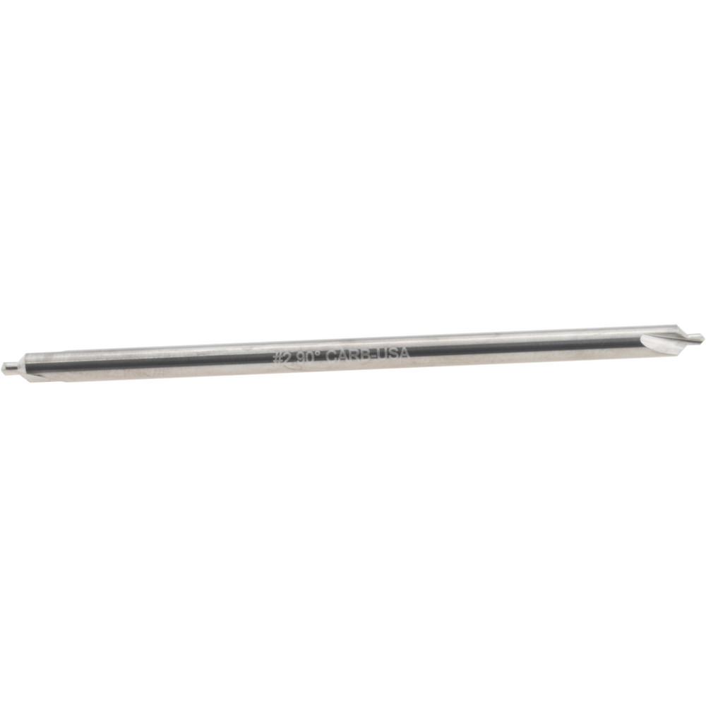 Hertel Combination Drill & Countersink: #2, 3/16" Body Dia, 118 deg, High-Speed Steel - H-81185020400