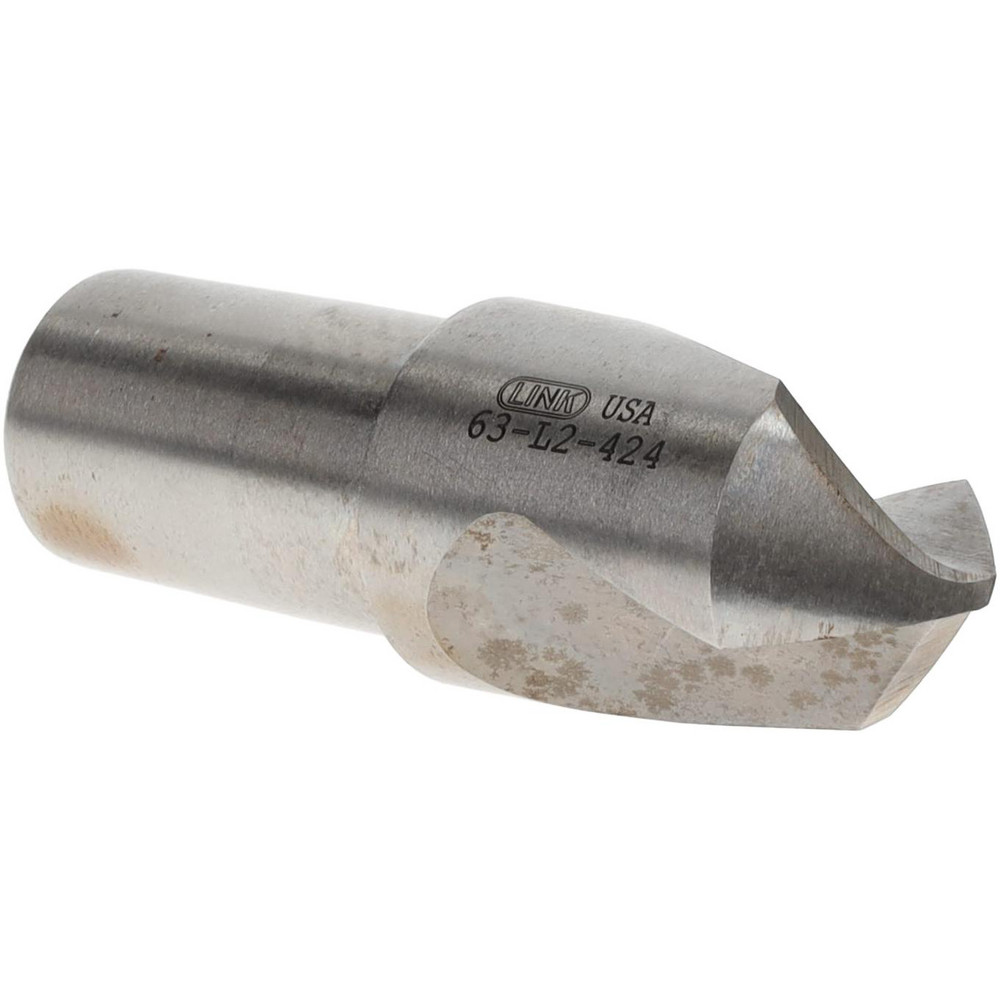 Link Industries Spotting Drill: 3/4" Dia, 90 deg, 2-1/4" OAL, High-Speed Steel - 63-L2-424