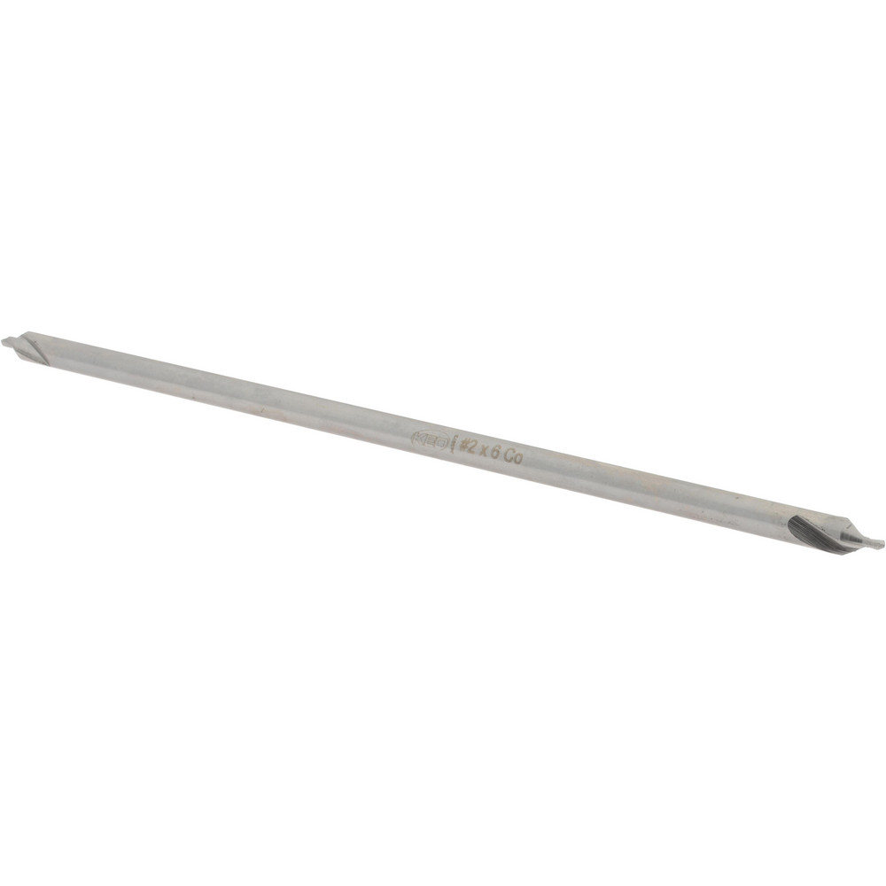 Value Collection Combination Drill & Countersink: #2, 3/16" Body Dia, High-Speed Steel - 156400002000006