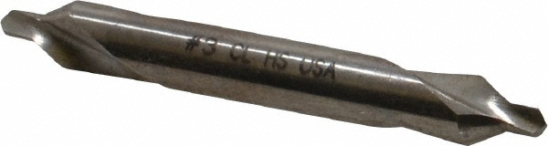 Chicago-Latrobe Combination Drill & Countersink: #1, 1/8" Body Dia, High-Speed Steel - 56701