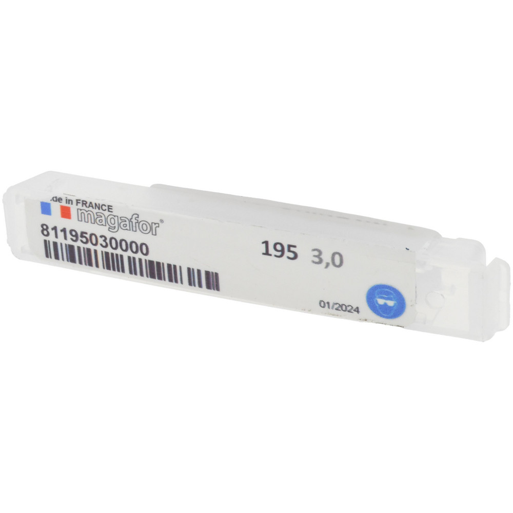 Magafor Spotting Drill: 3.00 mm Dia, 90 deg, Cobalt M-35 (HSS-E) - 81195030000