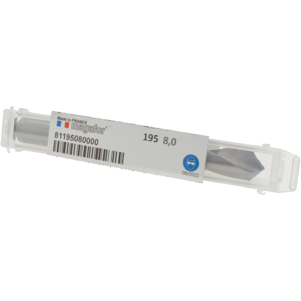 Magafor Spotting Drill: 8.00 mm Dia, 90 deg, Cobalt M-35 (HSS-E) - 81195080000