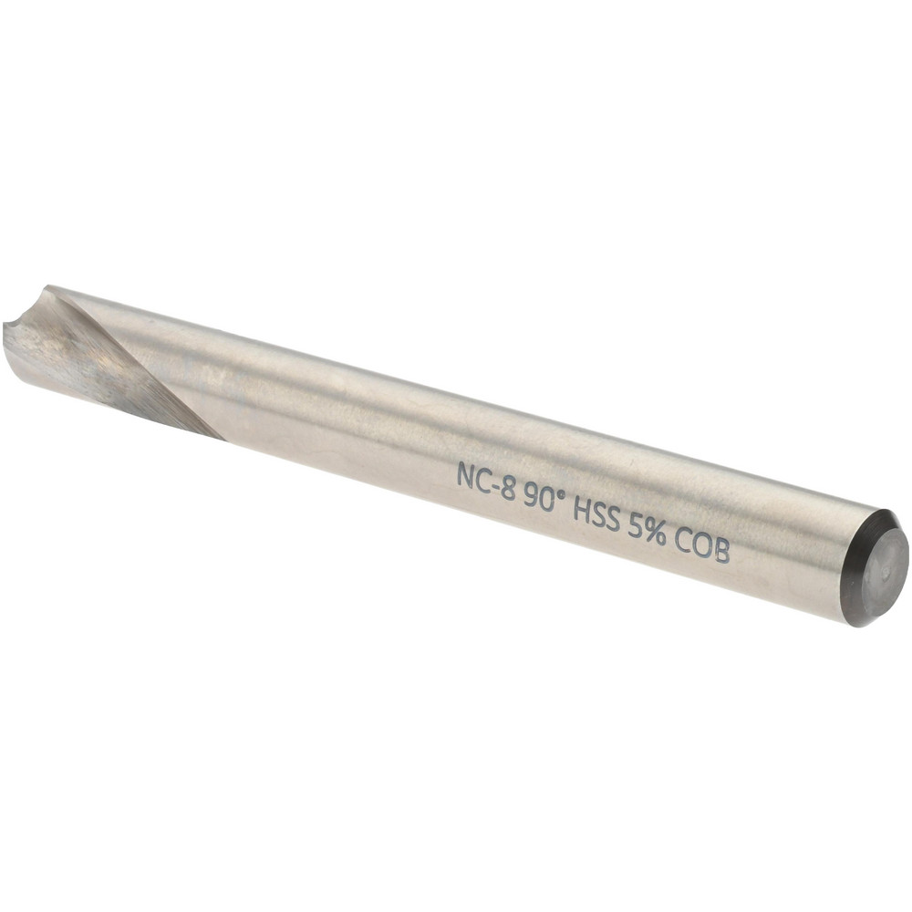 Magafor Spotting Drill: 8.00 mm Dia, 90 deg, Cobalt M-35 (HSS-E) - 81195080000