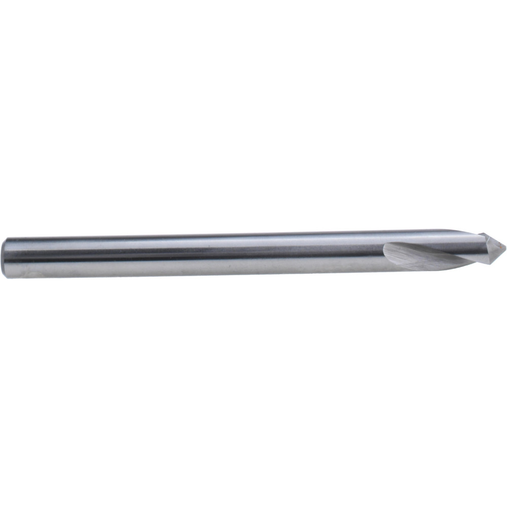 Hertel Spotting Drill: 1/2" Dia, 90 deg, 6" OAL, High-Speed Steel - H-8119C127006