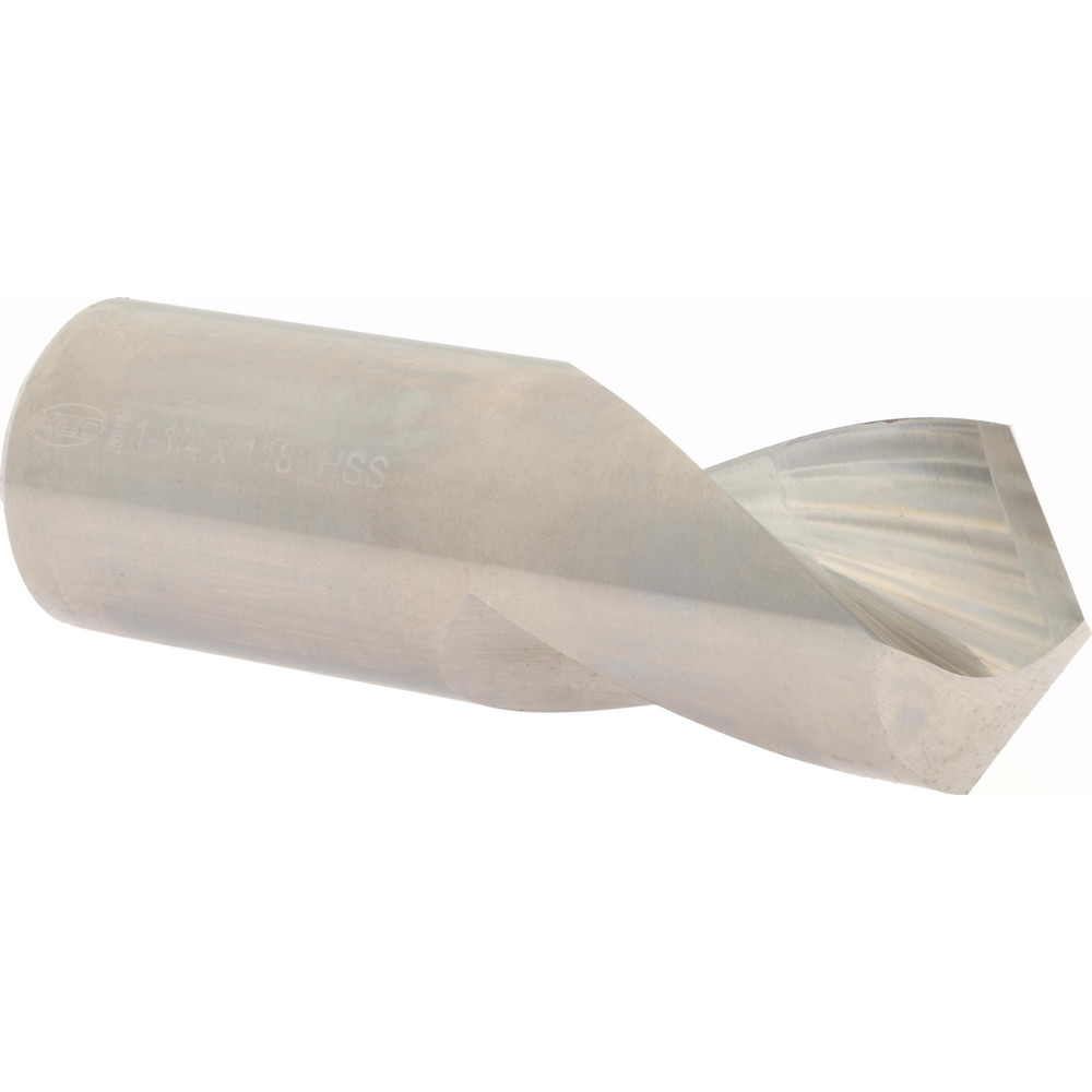 Value Collection Spotting Drill: 1-1/4" Dia, 118 deg, 4" OAL, High-Speed Steel - 19442961014000S