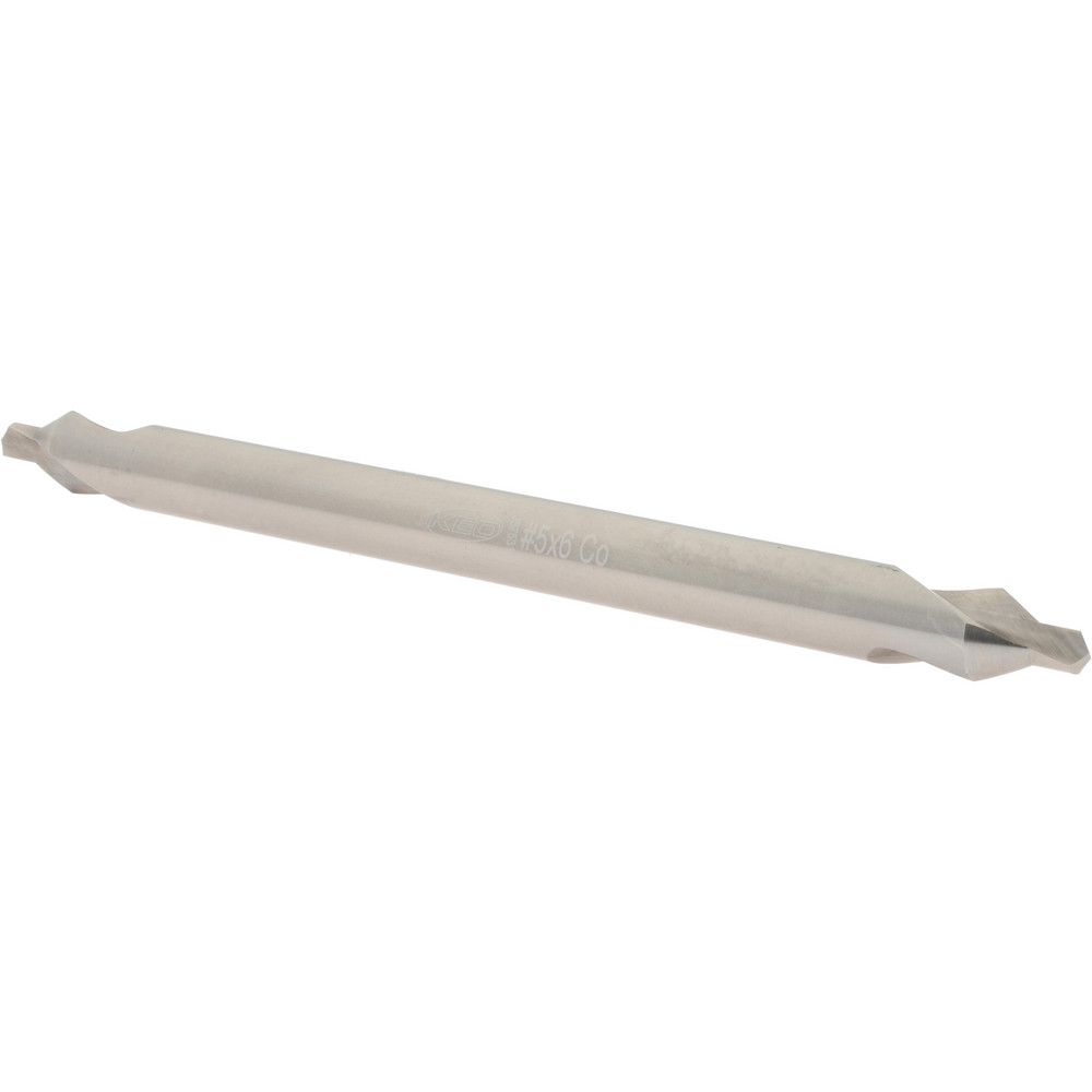 Value Collection Combination Drill & Countersink: #5, 7/16" Body Dia, High-Speed Steel - 156400005000006