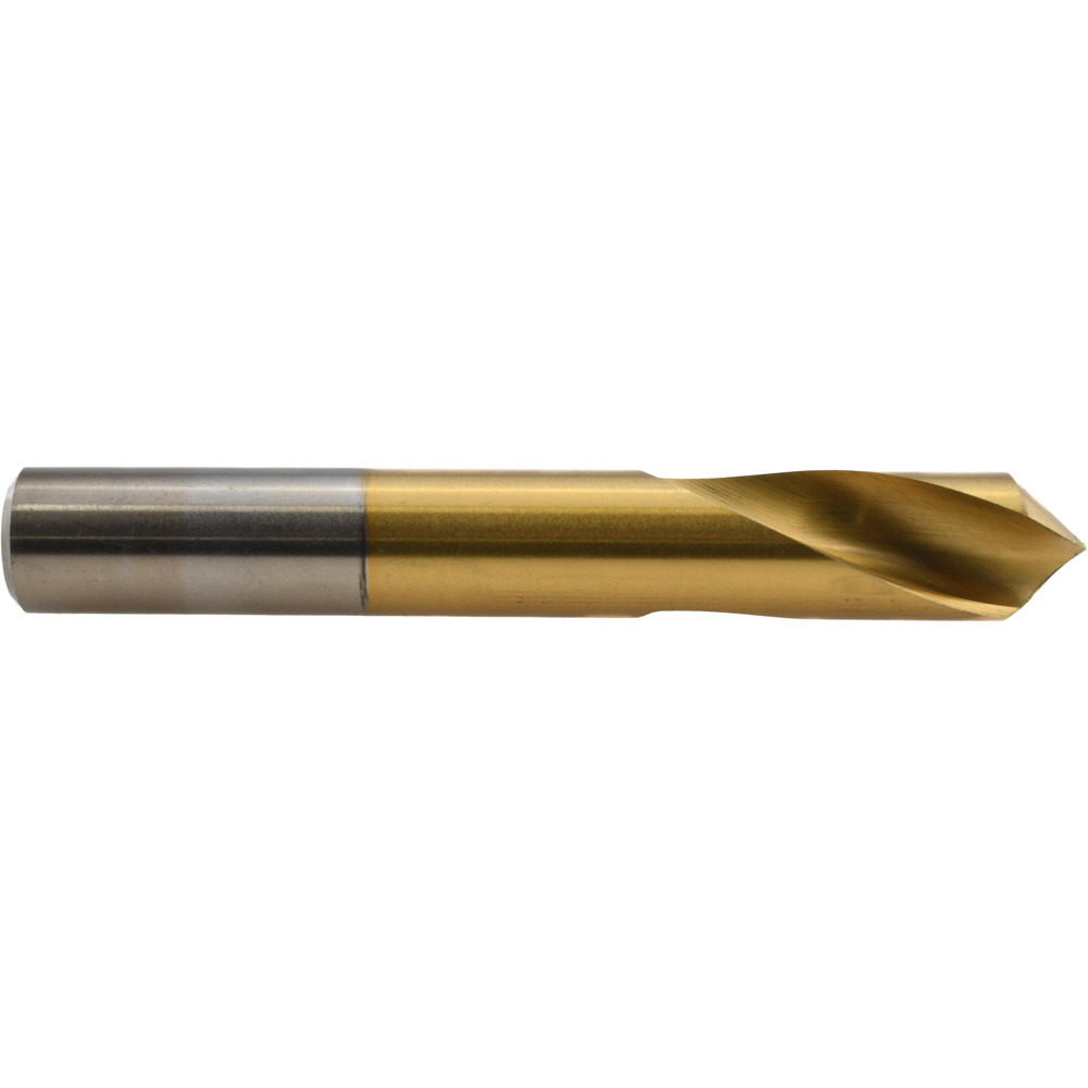 Precision Twist Drill Spotting Drill: 3/4" Dia, 90 deg, 5" OAL, High-Speed Steel - 6000146