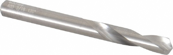 Accupro Spotting Drill: 3/16" Dia, 120 deg, 2" OAL, Solid Carbide - 89698682