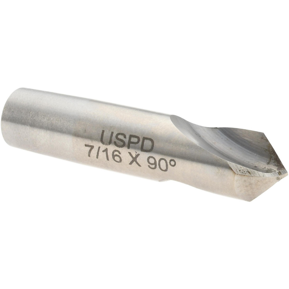 Link Industries Spotting Drill: 7/16" Dia, 90 deg, 2" OAL, High-Speed Steel - 63-L2-421