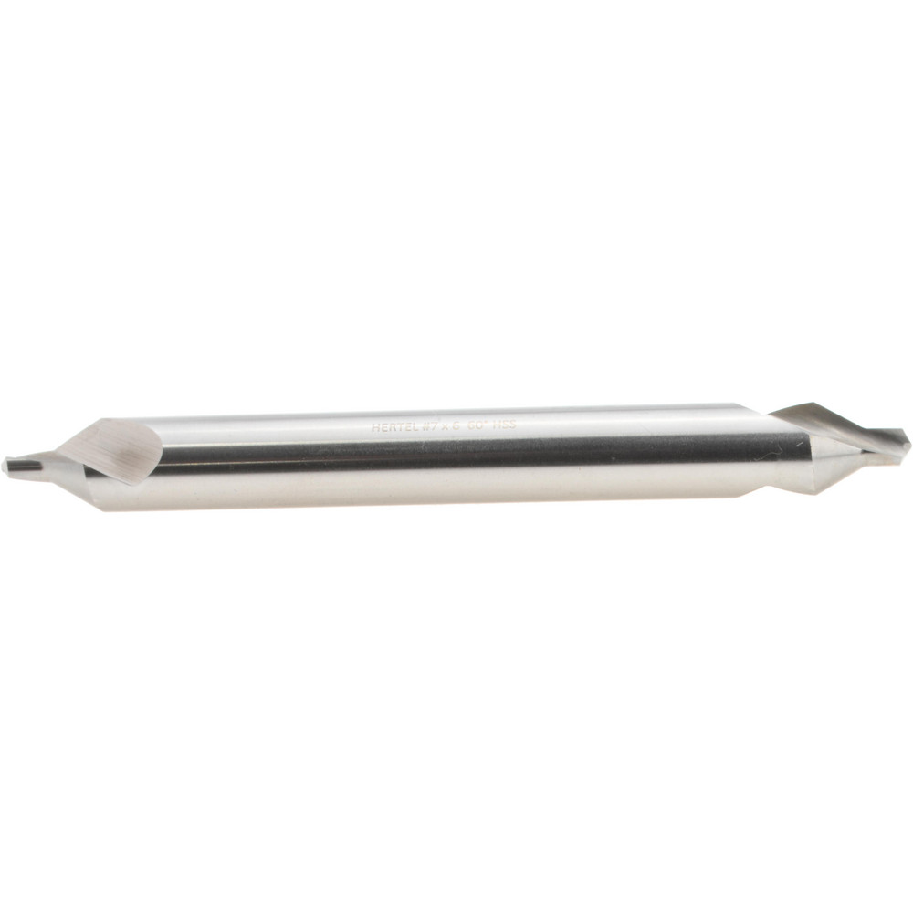Chicago-Latrobe Combination Drill & Countersink: #7, 5/8" Body Dia, High-Speed Steel - 56707