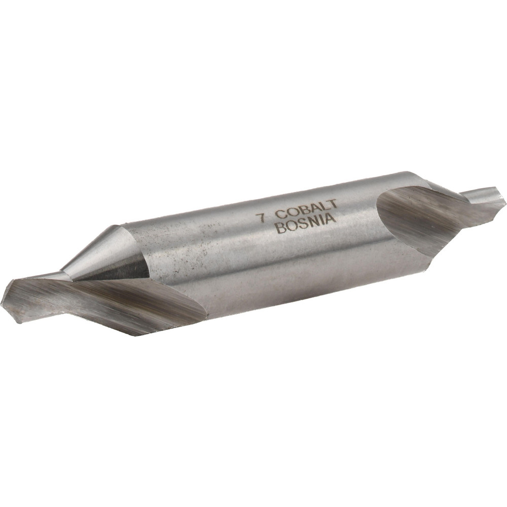 Chicago-Latrobe Combination Drill & Countersink: #7, 5/8" Body Dia, High-Speed Steel - 56707