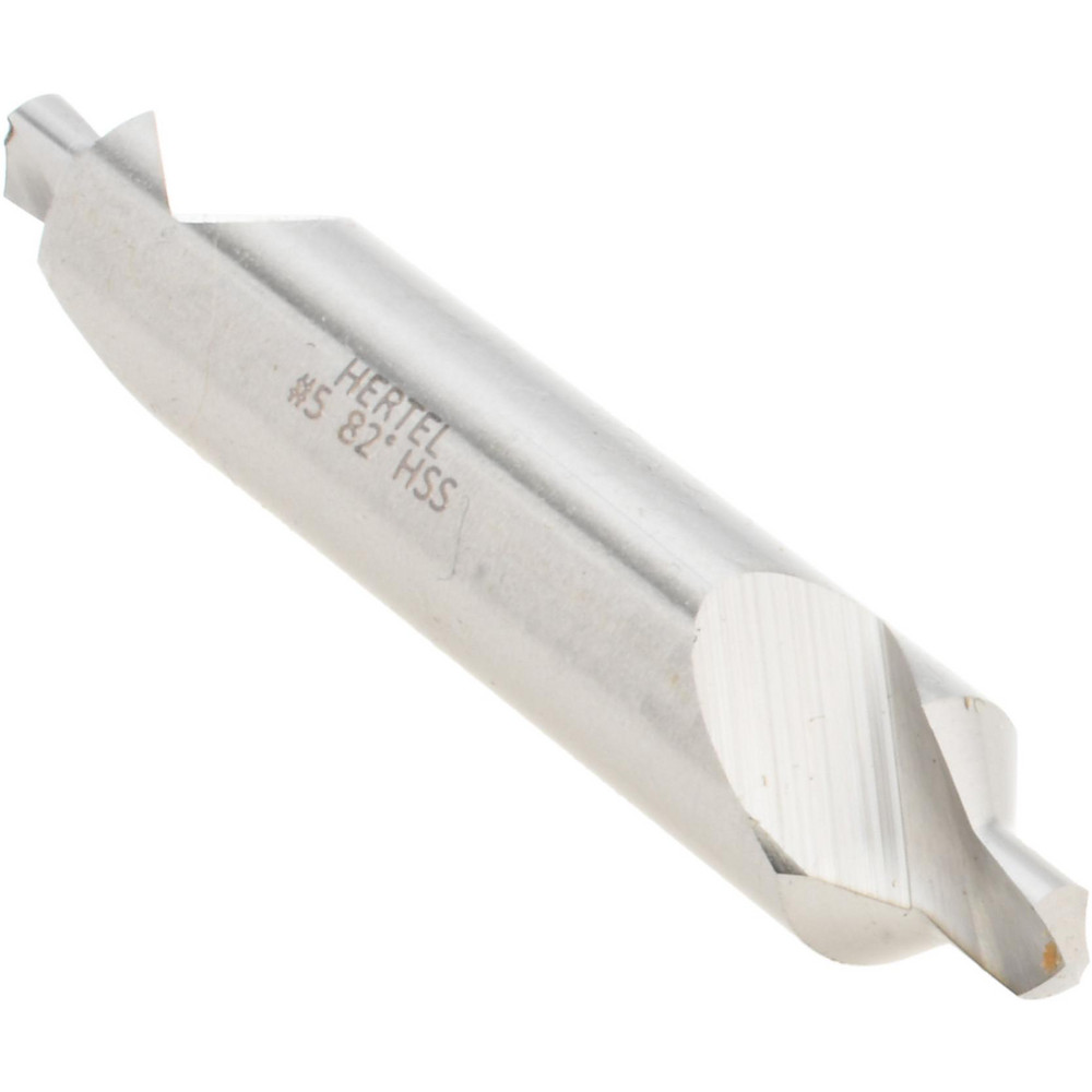 Hertel Combination Drill & Countersink: #5, 7/16" Body Dia, 118 deg, High-Speed Steel - H-81154050000