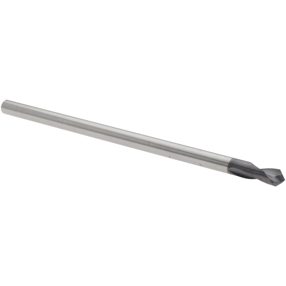 Harvey Tool Spotting Drill: 3/8" Dia, 90 deg, 2-1/2" OAL, Solid Carbide - 37524