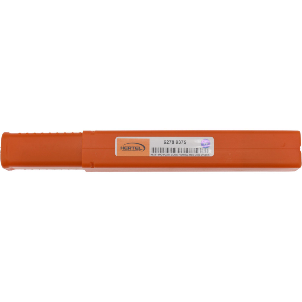 Hertel Combination Drill & Countersink: #6, 1/2" Body Dia, 118 deg, High-Speed Steel - H-81155L06060