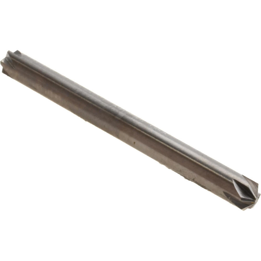 Hertel Countersink: 1/8" Head Dia, 120.00 deg Included Angle, 6 Flute, High-Speed Steel, Right Hand Cut - GX89330484