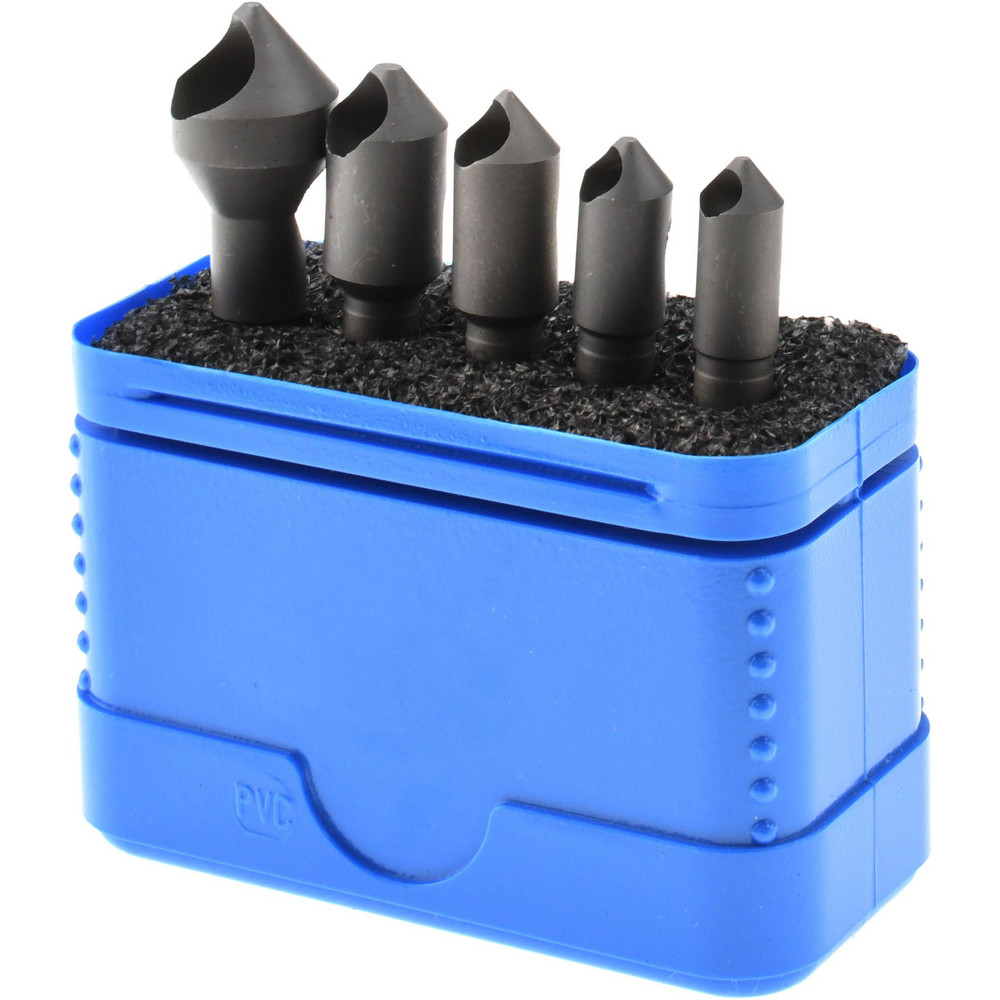 Keo Countersink Set: 5 Pc, 1/4 to 3/4" Head Dia, 6 Flute - 919-001-032
