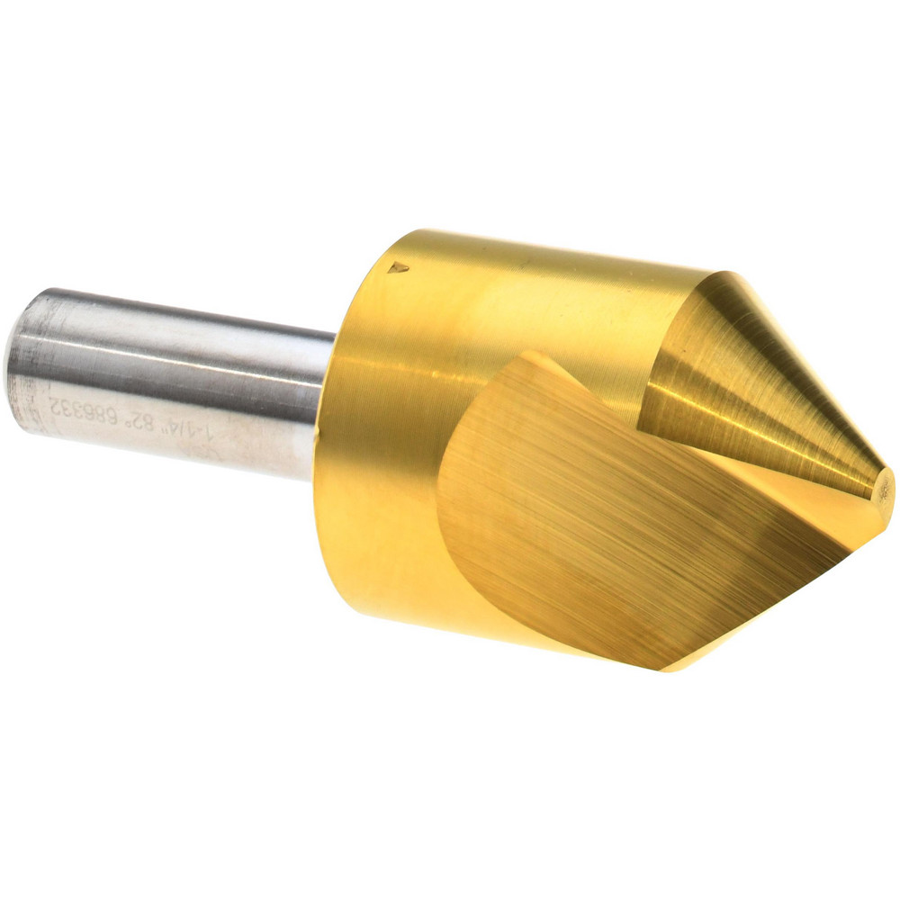 Keo Countersink: 1-1/4" Head Dia, 82.00 deg Included Angle, 1 Flute, High-Speed Steel, Right Hand Cut - 919-000-145