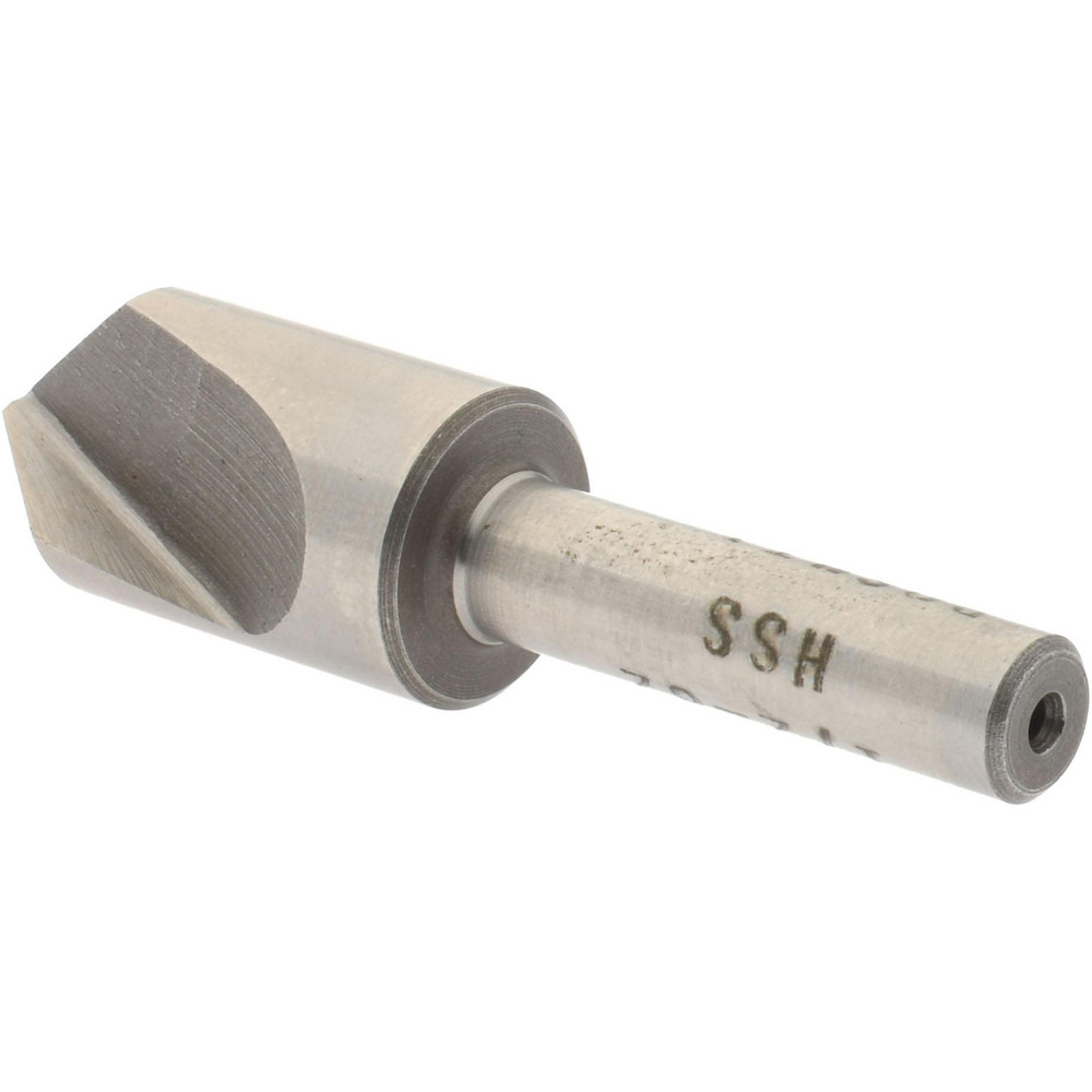 Value Collection Countersink: 1/2" Head Dia, 82.00 deg Included Angle, 1 Flute, High-Speed Steel, Right Hand Cut - SC1082032