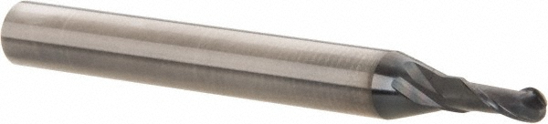 Made in USA Chamfer Mill: 1/2" Dia, 1/2" Shank Dia, 90 deg, 4 Flute, Solid Carbide, Double End - 64-1425