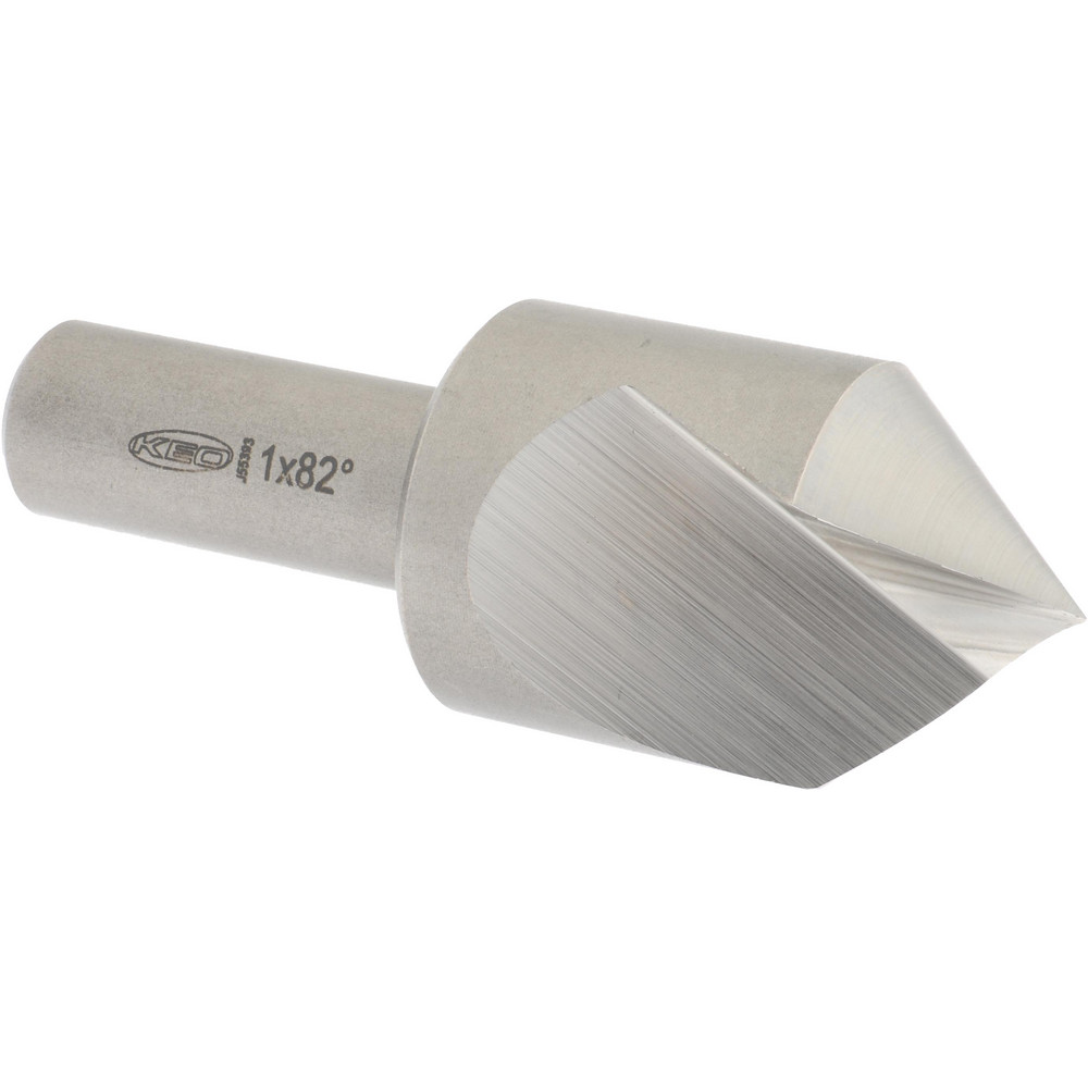 Hertel Countersink: 1" Head Dia, 82.00 deg Included Angle, 6 Flute, Solid Carbide, Right Hand Cut - 336-010060