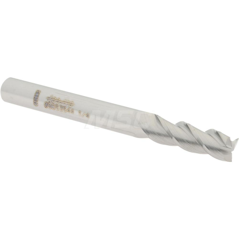 Micro 100 Chamfer Mill: 1/4" Dia, 1/4" Shank Dia, 120 deg, 6 Flute, Solid Carbide, Double End - CS-250-120X