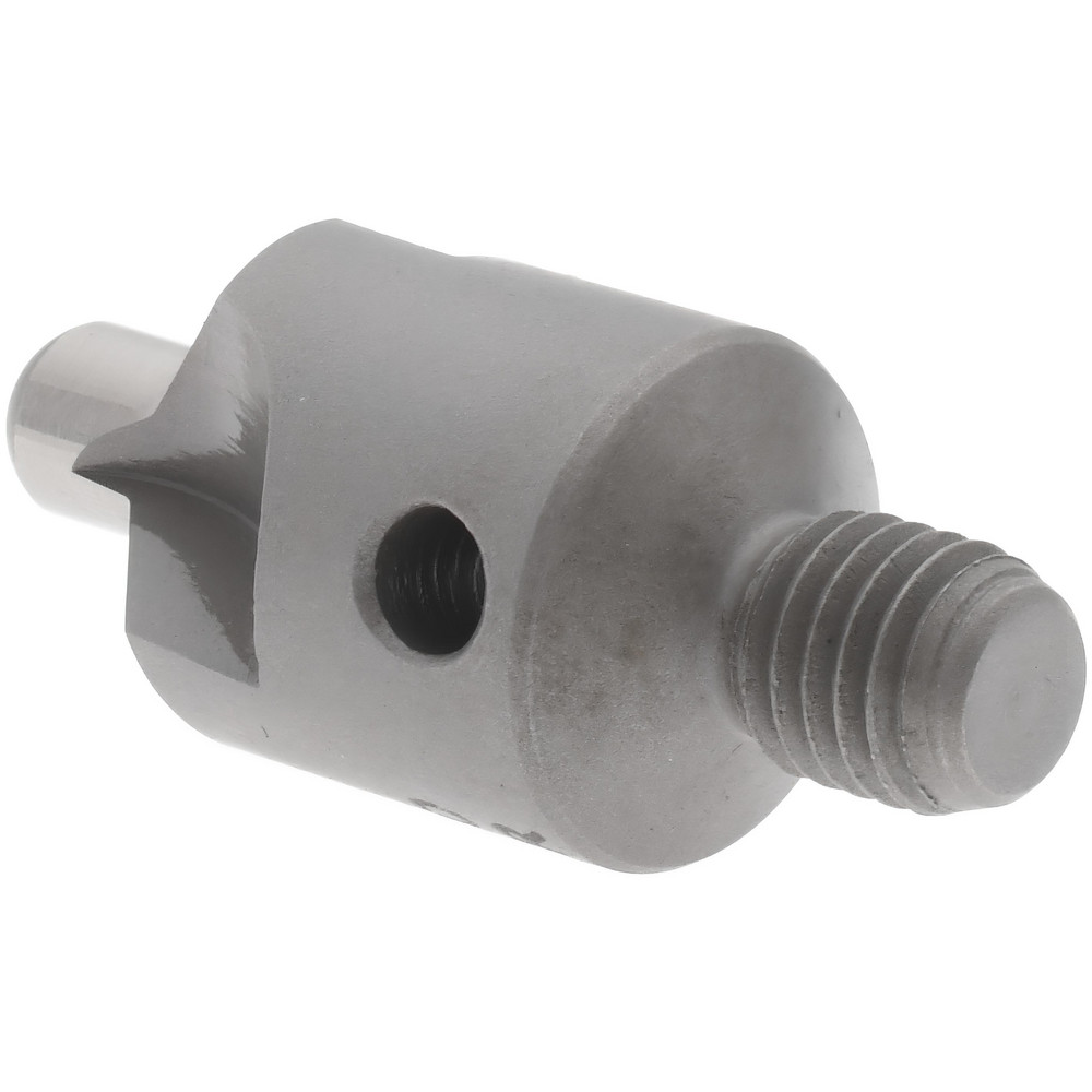 Made in USA 2-1/2" OAL, 1/2" Head Dia, 3 Flute, 100° Incl Angle, Integral Pilot, Adjustable Stop Countersink - 152-3-100-.1910