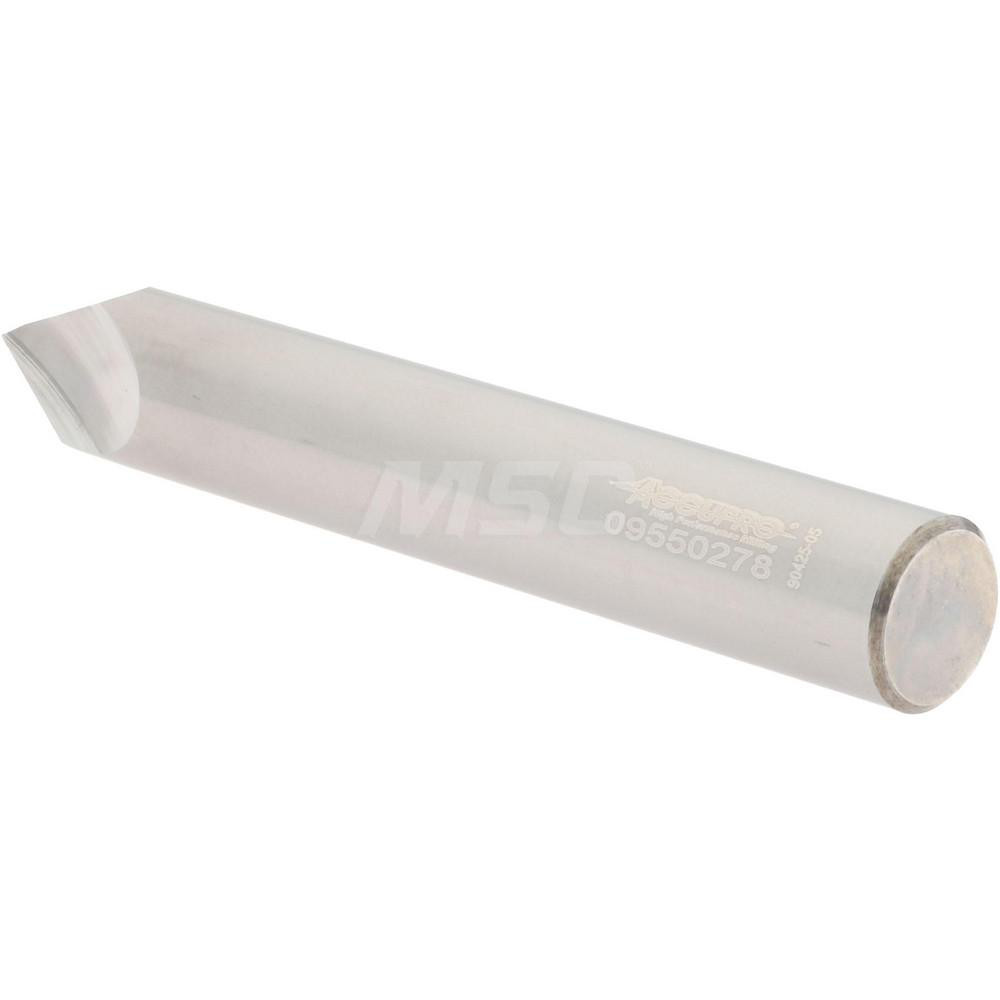 Accupro Chamfer Mill: 3/8" Dia, 3/8" Shank Dia, 60 deg, 2 Flute, Solid Carbide, Single End - 2500061