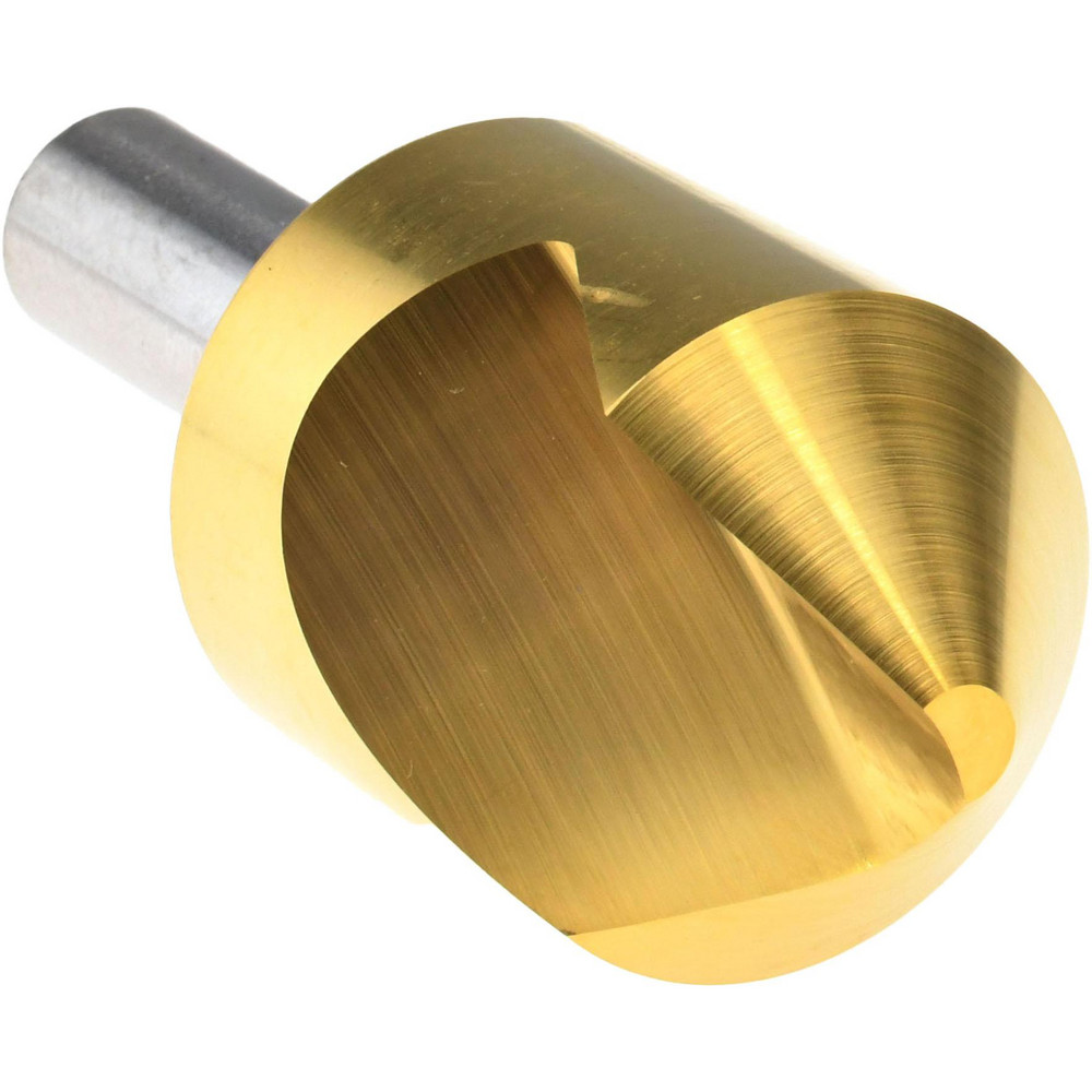 Melin Tool Countersink: 1-1/4" Head Dia, 90.00 deg Included Angle, 1 Flute, Cobalt Steel, Right Hand Cut - 18178